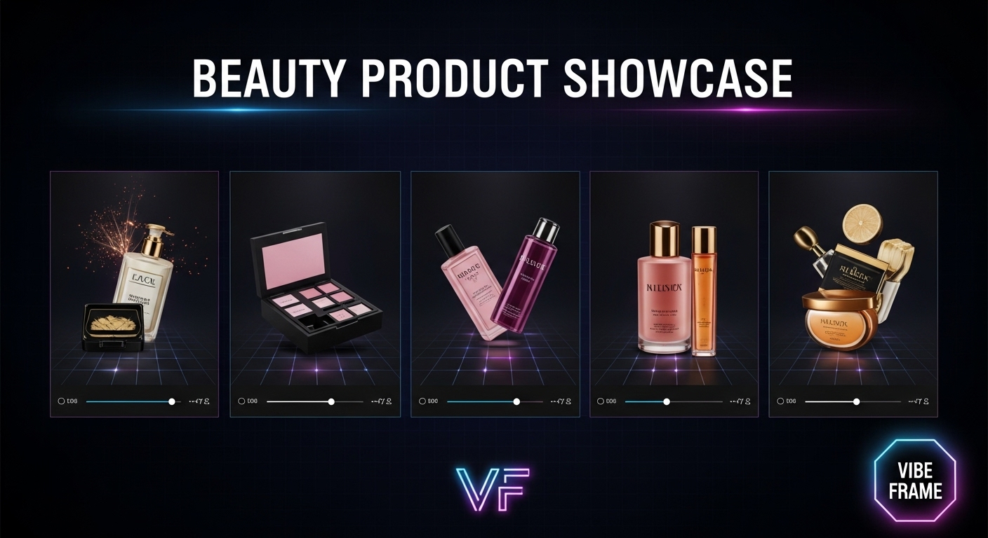美妆产品展示
